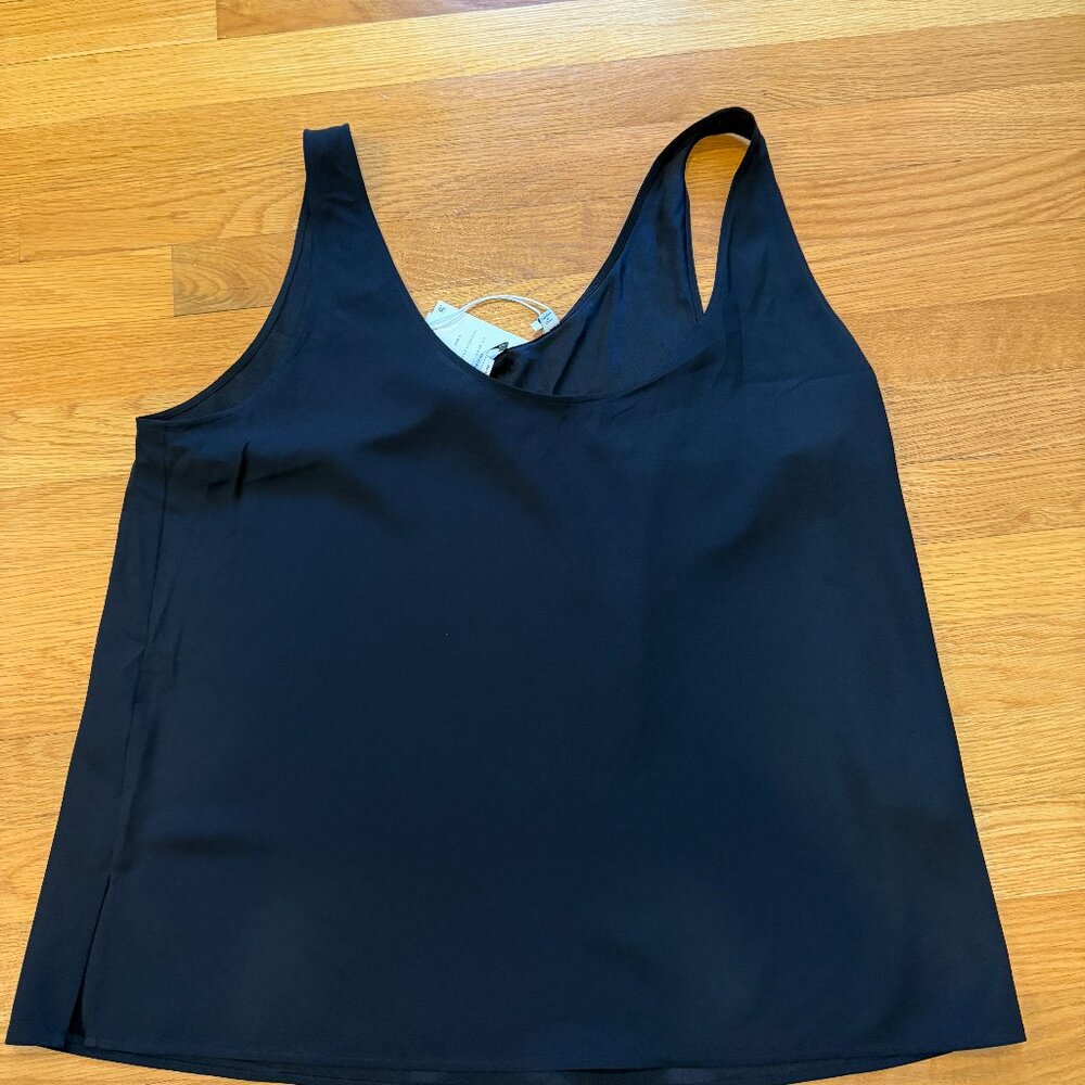 Vince Black Silk Tank Top